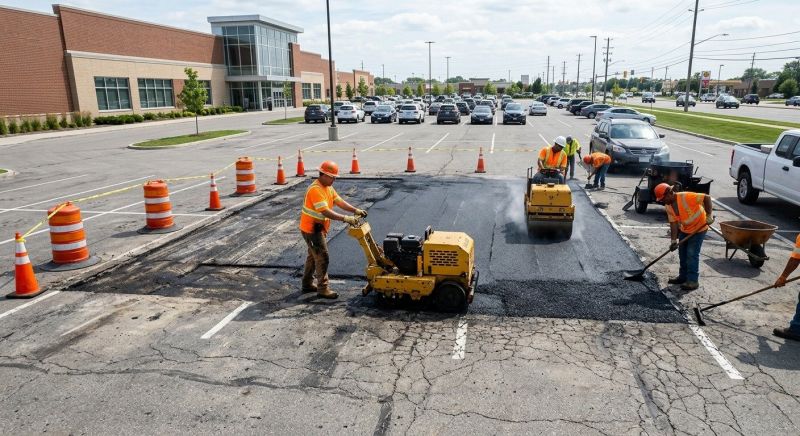Asphalt Parking Lot Repair in Conway, AR