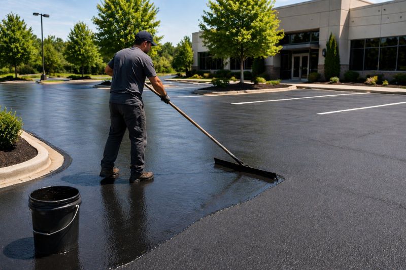 Church Parking Lot Sealcoating in Greenville, SC