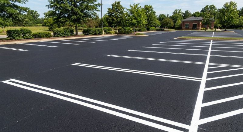Commercial Asphalt Painting in Roswell, GA