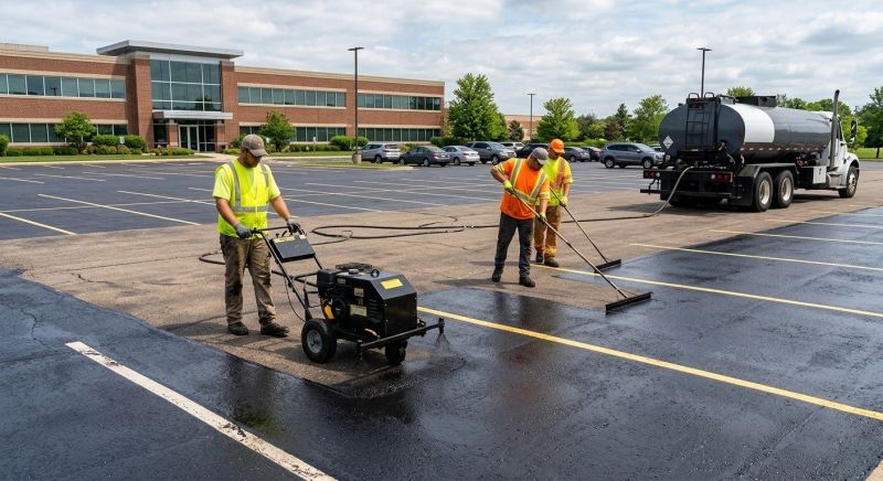 Commercial Parking Lot Sealing in Sarasota, FL