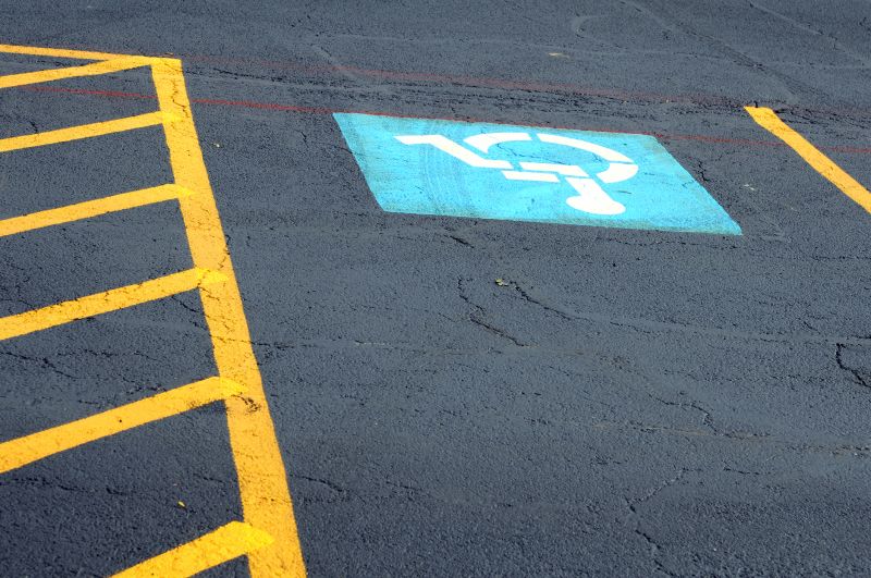 Disability Parking Marking in Roswell, GA