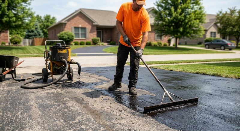 Driveway Slurry Sealing in Greenville, SC