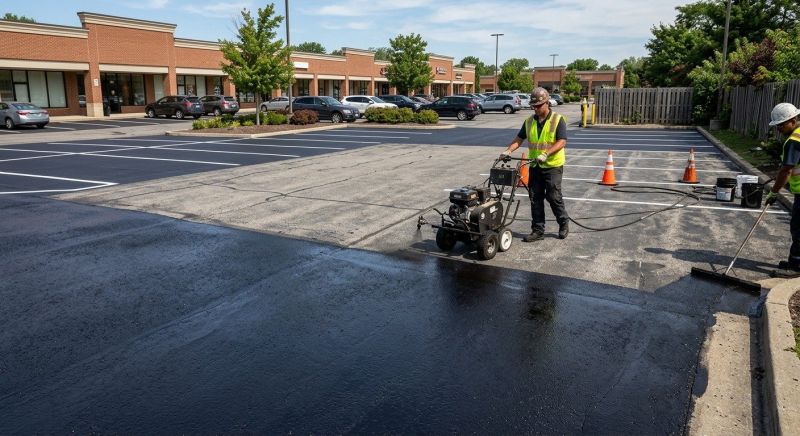 Parking Lot Sealcoating in San Antonio, TX